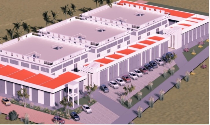 Market construction site