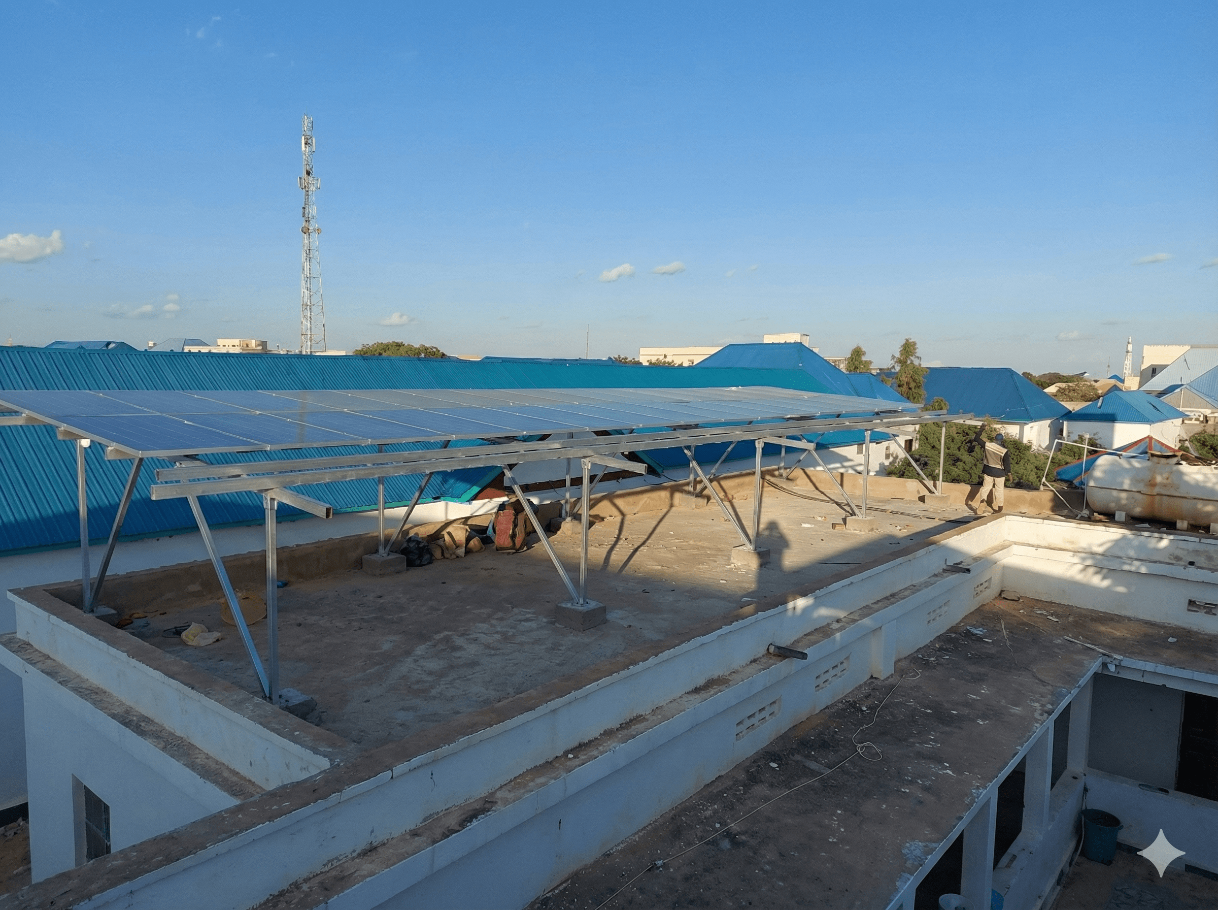 Solar panel installation